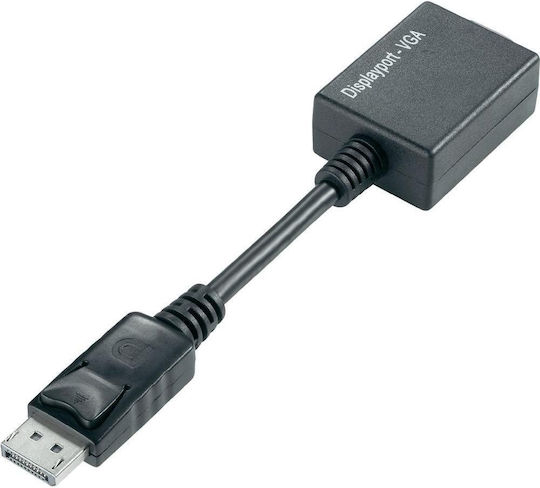 Techly Μετατροπέας DisplayPort male σε VGA female 1τμχ IADAP-DSP-250