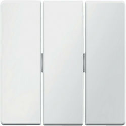 Hager Q.1/Q.3 Lichtschalterplatte Dreifach in W...