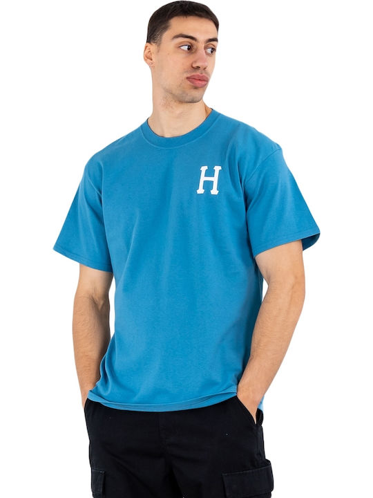 HUF Essentials Classic T-shirt Bărbătesc cu Mânecă Scurtă Albastru