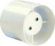 Manrose ID/100 Wall-mounted Ventilator Bathroom 100mm White