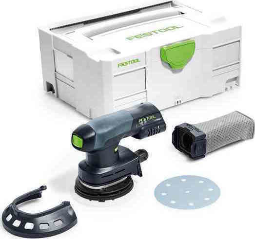 Festool ETSC 125 Li-Basic Ексцентрично Трибе 125мм Батерия 18V Самостоятелен с Регулиране на Скоростта и със Система за Аспирация