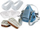 3M Mask Half Face with Filters 6059 and Prefilt...