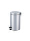 Sidirela Waste Bin Waste made of Stainless Steel with Pedal Silver 30lt 1pcs