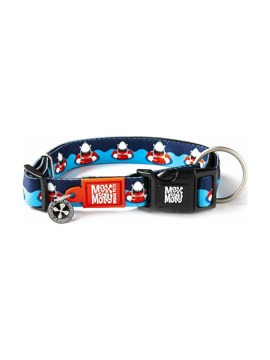 Max & Molly Frenzy the Shark Dog Collar Περιλαίμιο Small Small