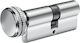 Domus Lock Cylinder 83mm (30-53) with Knob Silver