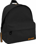 Must Monochrome Rpet Mini Black School Bag Backpack Junior High-High School in Black color 10lt 000584174