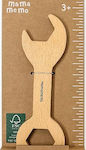 MamaMemo Kids Tool Wooden Key made of Wood for 3+ Years Old