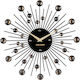 Karlsson Sunbusts Wanduhr Metallisch Black Ø30cm