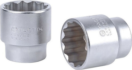 Tactix Nuss Mehrzahn mit Vierkant-Antrieb 1/2" Durchmesser 30mm 1Stück