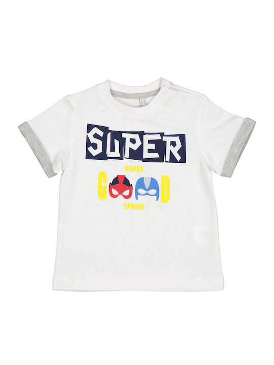 Παιδικό T-shirt Λευκό Super