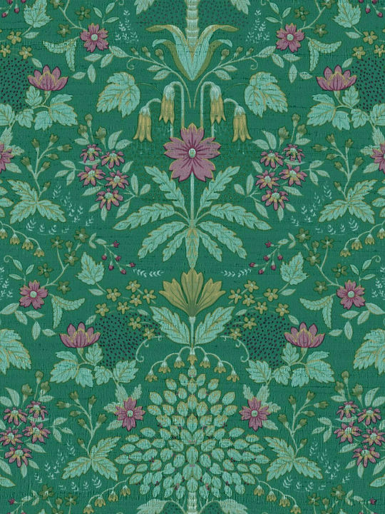 Wallpaper Casa Mood Vinyl Green L1005xW53cm Washable