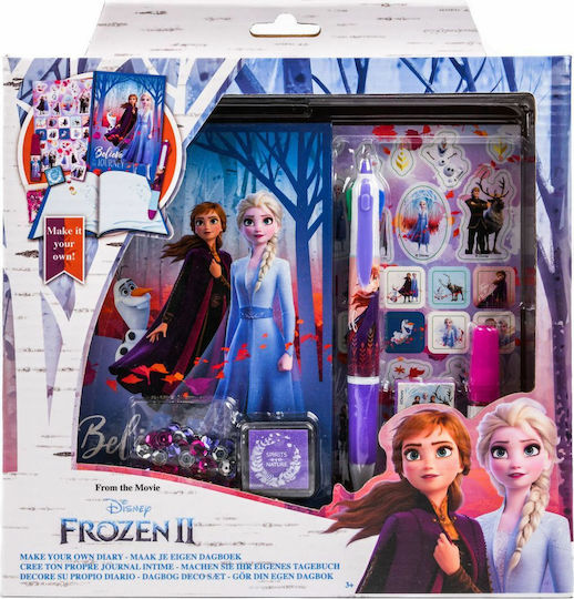Disney Frozen 2 Παιδικό Σετ Γραφικής Ύλης με Γόμα, Σημειωματάριο και Στυλό
