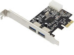Aria Trade Κάρτα PCIe σε 2 θύρες USB 3.0