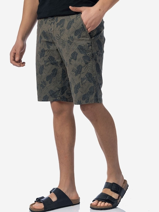 Brokers Jeans Ανδρική Βερμούδα Chino Χακί