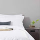 Sprintzio Hotel Sheet White Semi-Double 180x280cm Cotton & Polyester 1pcs