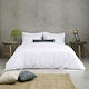 Sprintzio Hotel Sheet White Semi-Double 180x280cm 100% Cotton 1pcs