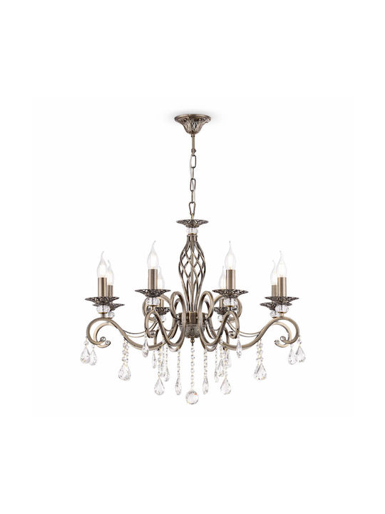 Maytoni Grace Candelabru 8xE14 cu Lumânări Argint RC247-PL-08-R