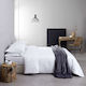 Sprintzio Hotel Sheet White Queen Size 240x280cm 100% Cotton 1pcs