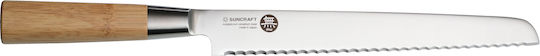 Senzo Suncraft Bamboo Messer aus Rostfreiem Stahl 22cm