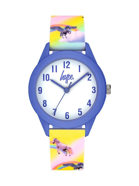 Hype Kids Analog Watch with Rubber/Plastic Strap Multicolour