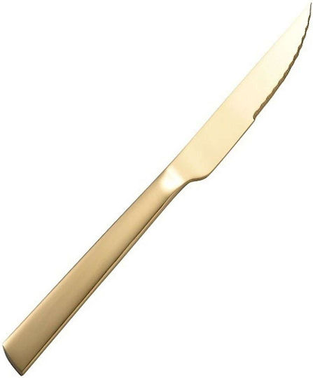 Dinox Porto Μαχαίρι Steak από Ανοξείδωτο Ατσάλι Gold 21.5cm