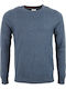 Gnious Herren Langarm-Pullover Blau