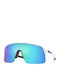 Oakley Sutro Lite Men's Sunglasses with White Plastic Frame and Light Blue Mirror Lens OO9463-19