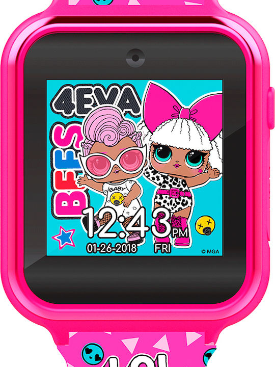 Disney Παιδικό Smartwatch L.O.L Surprise με Κάμερα Φούξια