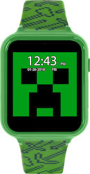 Disney Minecraft Παιδικό Smartwatch με Λουράκι από Καουτσούκ/Πλαστικό Πράσινο