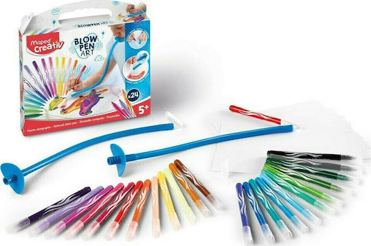 Maped Creative Blow Pen Markere de Desen 50mm Set 24buc