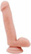 Chisa Novelties Philander Dildo Glass Dildo with Balls and Suction Cup Flesh 18cm
