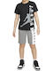 Kids' Set with Shorts Summer 2pcs Black