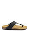 Leather Women's Flat Sandals Anatomic Chicago Negro
