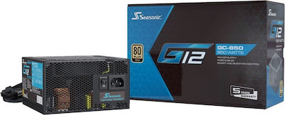 Seasonic G12 GC 850W Black Computer Power Supply Full Wired 80 Plus Gold