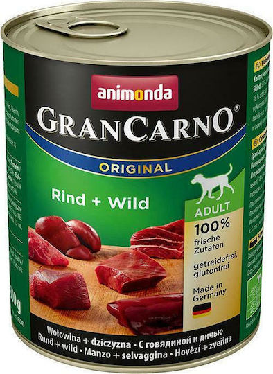 Gran Carno Original Adult Υγρή Τροφή Σκύλων σε Κονσέρβα με Χοιρινό χωρίς Γλουτένη 800gr