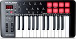 M-Audio Midi Keyboard Oxygen 25 MKV με 25 Πλήκτρα σε Μαύρο Χρώμα
