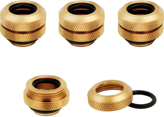 Corsair Hydro X Series XF Hardline 12mm OD Fitting Four Pack Gold