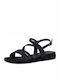 Marco Tozzi Women's Flat Sandals in Black Color