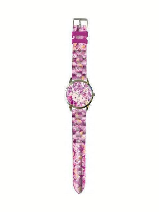Hello Kitty Kinder-Analoguhr Girls Artificial m...