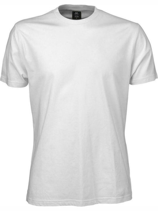 Tee Jays Fashion Sof-Tee Ανδρικό Διαφημιστικό T-shirt Κοντομάνικο σε Λευκό Χρώμα