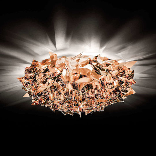 Slamp Veli Large Ceiling Mount Light Copper with Socket E27