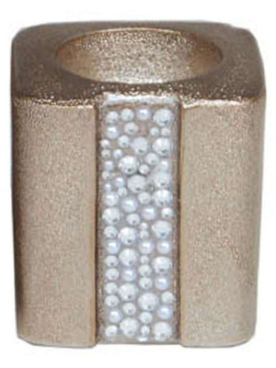 Marhome Candle Holder Metal Gold 19x19x93.5cm 1pcs