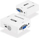 Andowl QJC144 Μετατροπέας 3.5mm / VGA female σε HDMI female Λευκό 1τμχ
