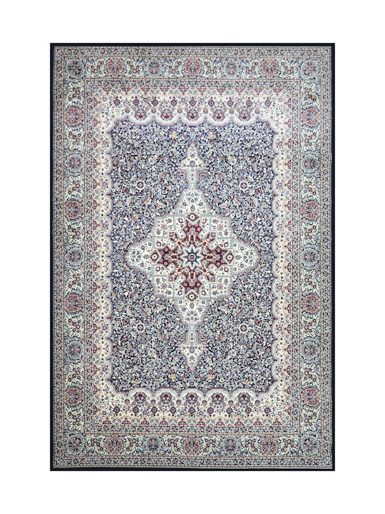 Teppichboden Nergis Blau-Beige Barok 75X220