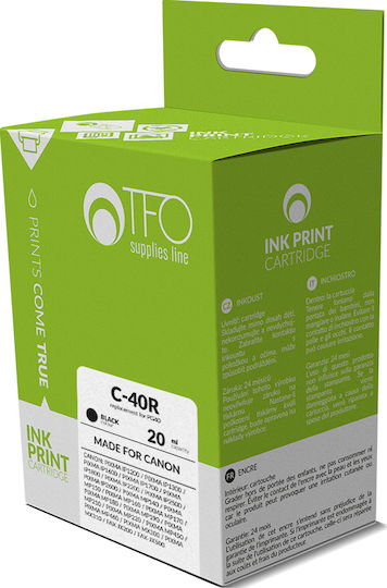 TFO Συμβατό Μελάνι Εκτυπωτή InkJet Canon PG-40 20ml Μαύρο