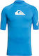 Quiksilver All Time Men's Short Sleeve Sun Protection Shirt Blue UPF 50