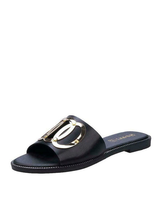 B-Soft 142-20232 Women's Flat Sandals In Black Colour