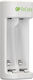 GP Batteries ReCyko E211 USB Charger 2 Batteries Ni-MH Size AA/AAA Set with 2x AA 2100mAh in White color