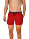 3Guys Simon Herren Badebekleidung Shorts Rot