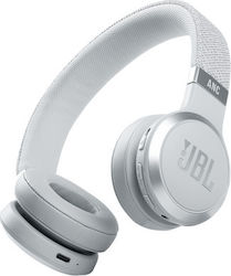 JBL Live 460NC Ασύρματα/Ενσύρματα On Ear Ακουστικά με 50 ώρες Λειτουργίας και Quick Charge Λευκά